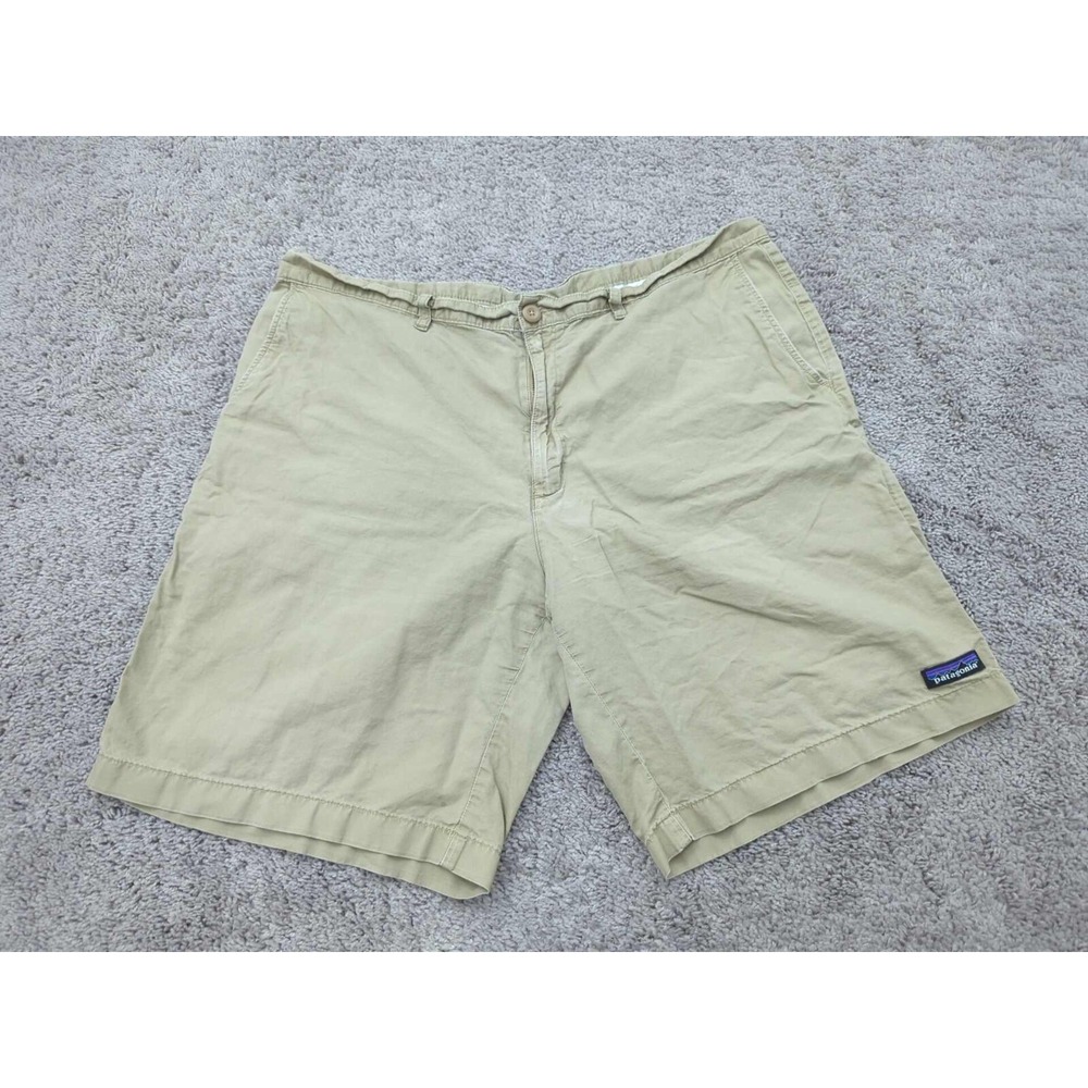 Patagonia Shorts Mens 40 Beige Worn Wear‎ 24% Hemp Comfort Casual
